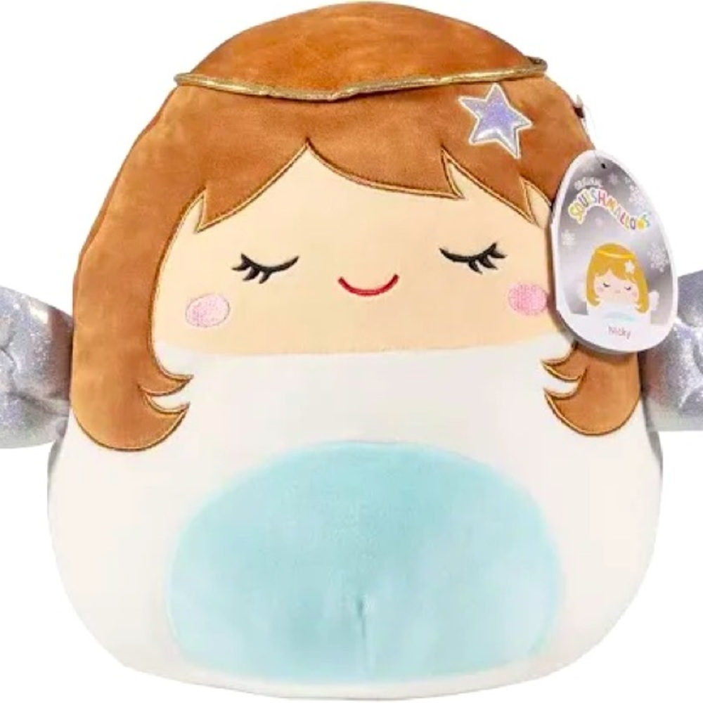 Squishmallows Nicky The Angel Christmas Edition NWT